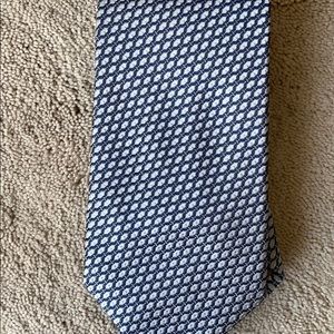 Tino Cosma light blue gray print tie